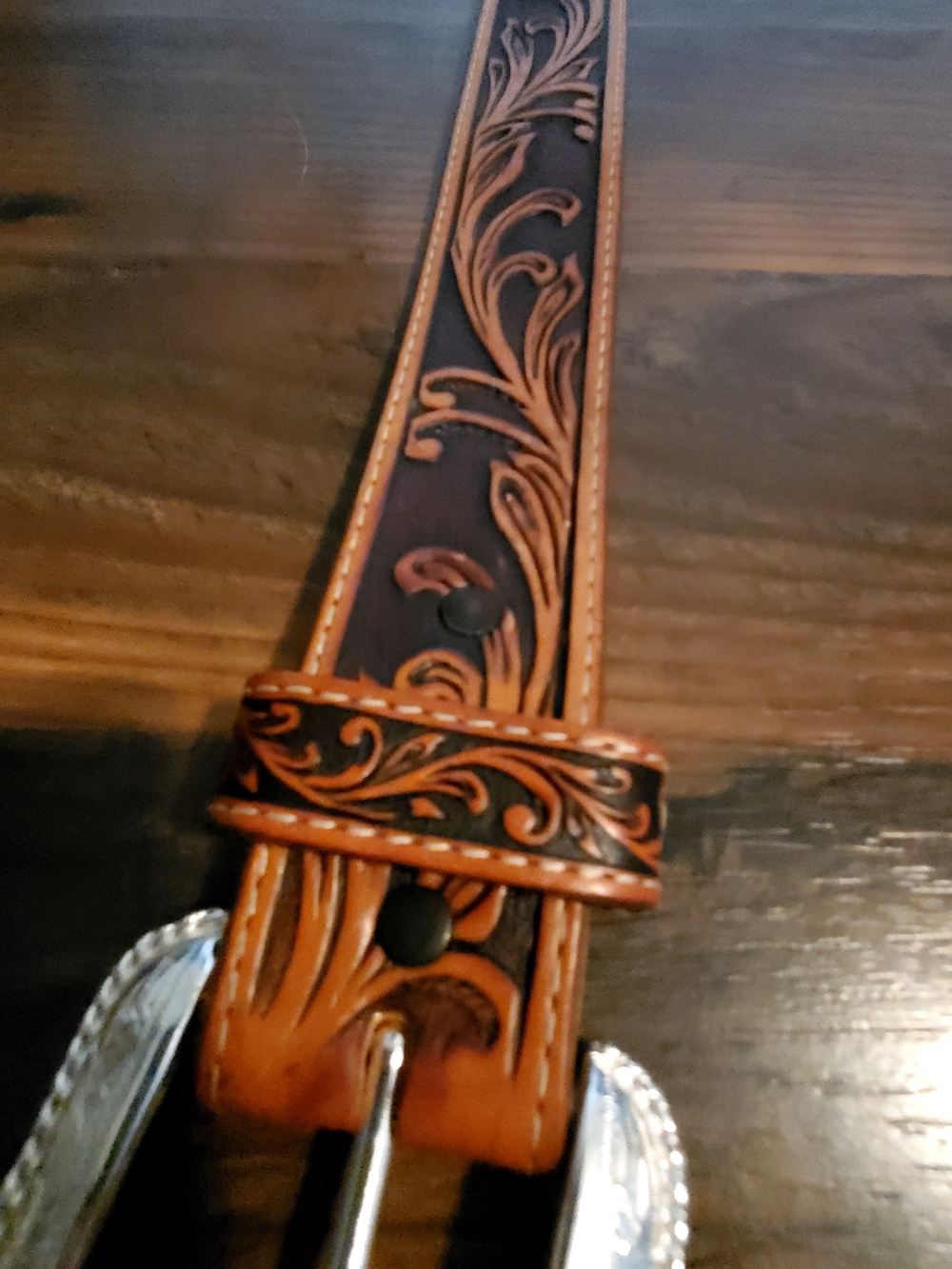 Men's Tony Lama Belt - Picture 4 of 5
